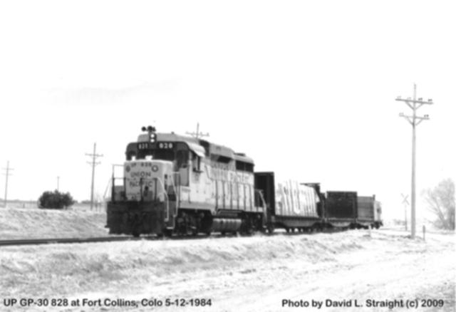 UP 828 in Fort Collins, CO