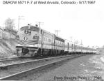 D&RGW 5571 at West Arvada